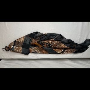 NWT Into Africa Leopard Print Scarf Safari 40”x42”
